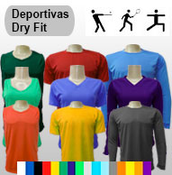 Camisetas Deportivas Dry Fit Básicas un color